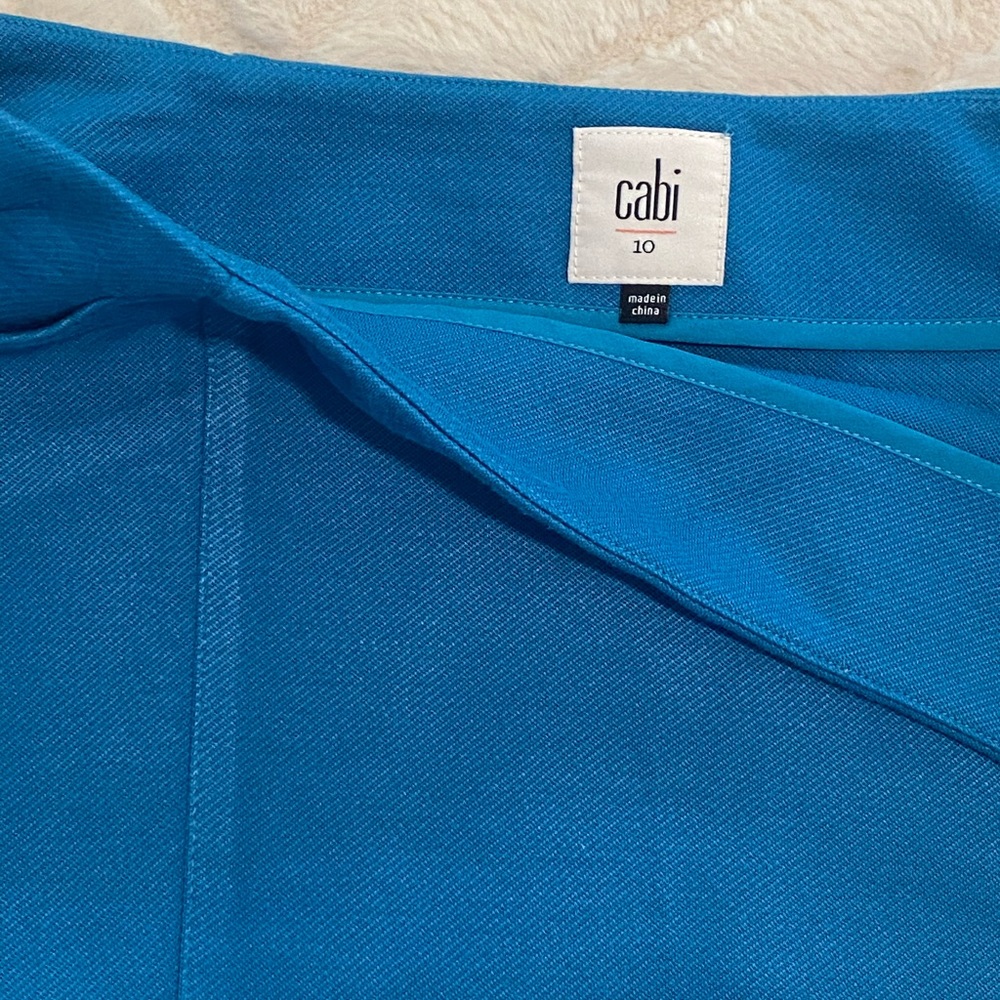 Blue pencil skirt